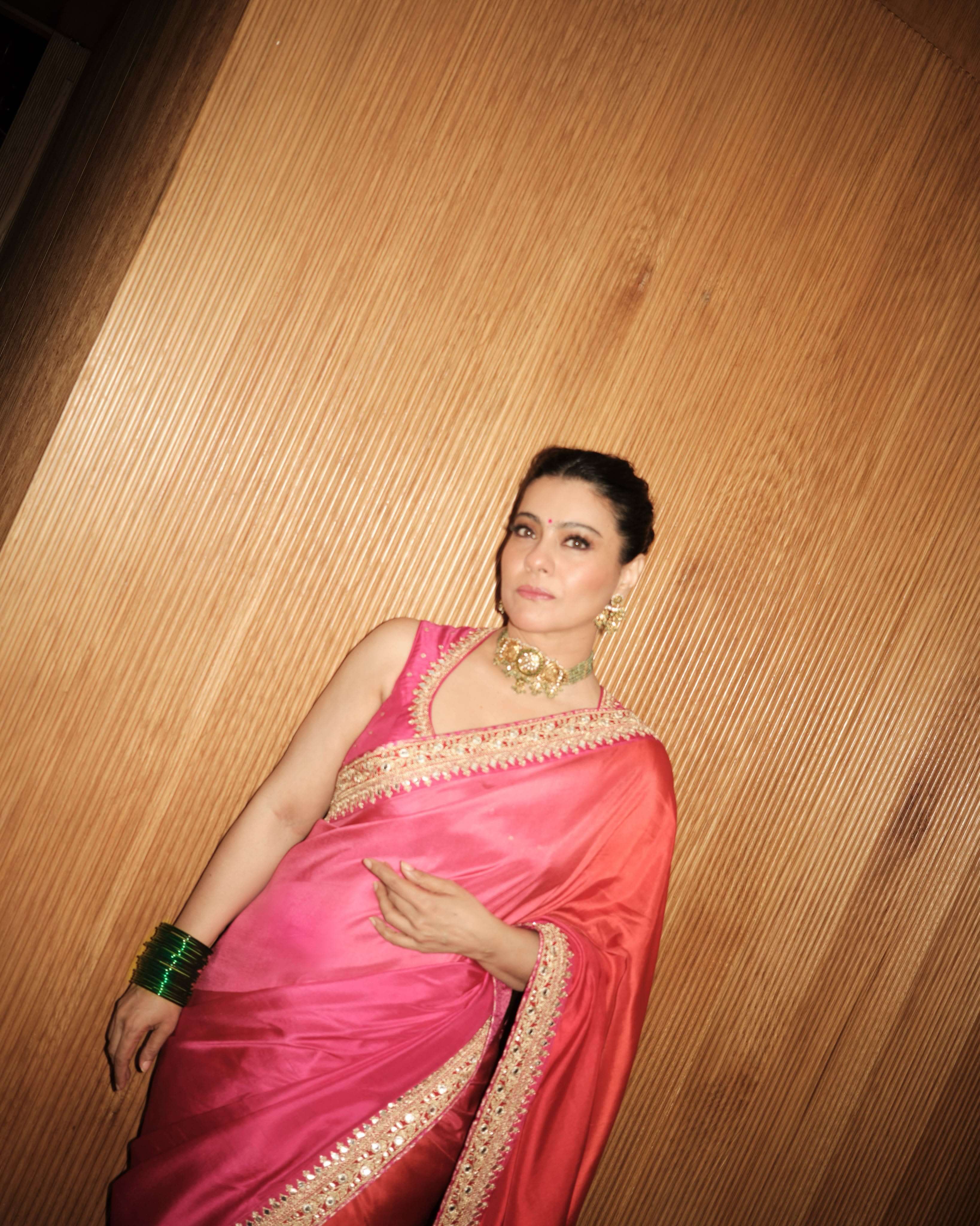 Soft Chinnon Fabric saree in beautiful shaded color saree reseller in surat 5642